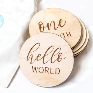 Fa műtárgy terhes baba hónap mérföldkő kártya fa havi emlékkártya -kártya